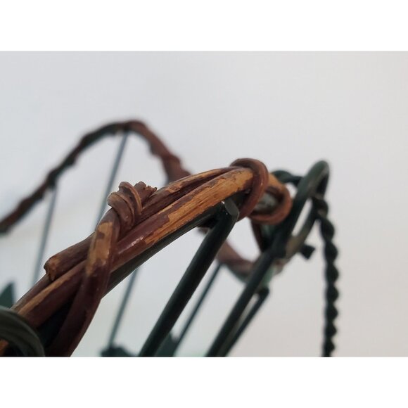 Ivy Metal and Twig Open Handled Basket, Callaway Style Basket - Picture 8 of 9